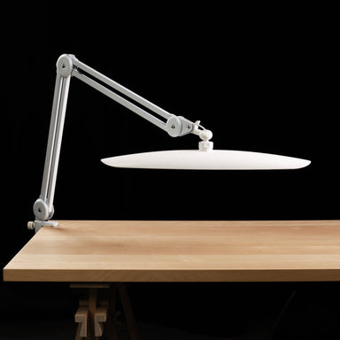Nail Success Australia StudioFlex LED nail desk lamp — slim shadowless panel on adjustable clamp arm for manicure tables
