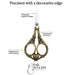 Bronze stylish bird nail scissors product benefits showing sharpened precision blades, antique gold-tone finish and elegant bird floral detailing, NSI Australia