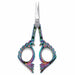 Rainbow stylish bird nail scissors with ornate iridescent handles and sharp manicure blades, NSI Australia