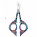 Rainbow stylish bird nail scissors with 12cm length and 3cm blade measurements, NSI Australia