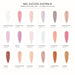 Nail Success Rubber Base Gel HEMA Free - 18 shade collection chart