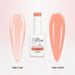Sunlit Kiss Rubber Base Gel - one coat vs two coats comparison