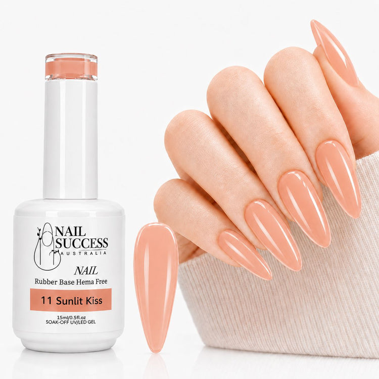 Sunlit Kiss Rubber Base Gel - HEMA Free