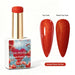 Nail Success Australia Sunset Flame Cat Eye orange shimmer gel polish with glossy and matte nail colour swatches