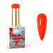 Nail Success Australia Tangerine Flame orange red gel polish bottle with glossy nail colour swatch