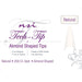 TECH-TIP Almond Natural Nail Tips Tray 200ct