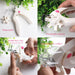 White nail tip cutter with five length guide options, protection cap, and clipping collector