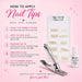 Five-step guide to applying coffin nail tips with natural tips, Polybond nail glue and professional tip cutter – Nail Success Australia