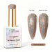 Nail Success Australia Titanium Spark holographic gel polish with top coat and matte top coat swatches