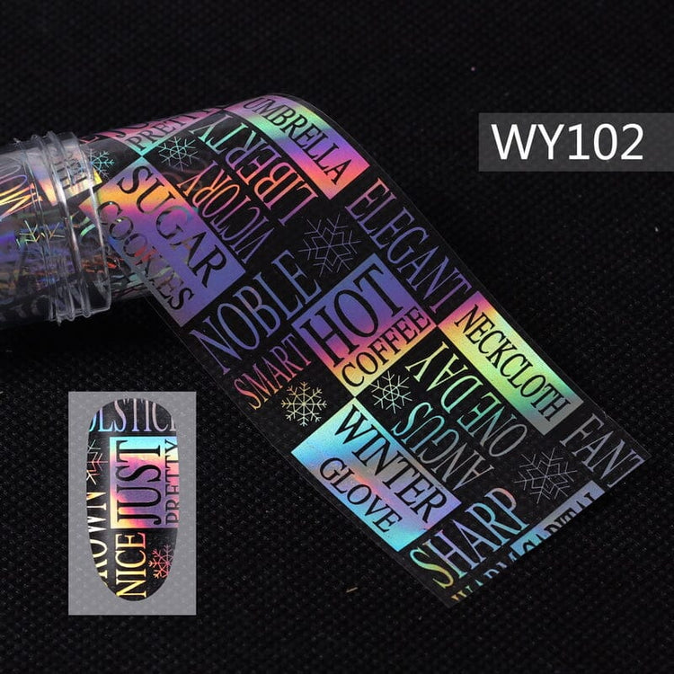 Transfer Foil Roll - WY Holographic Laser SeriesWY102