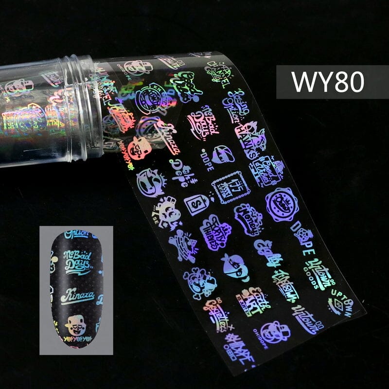 Transfer Foil Roll - WY Holographic Laser SeriesWY80