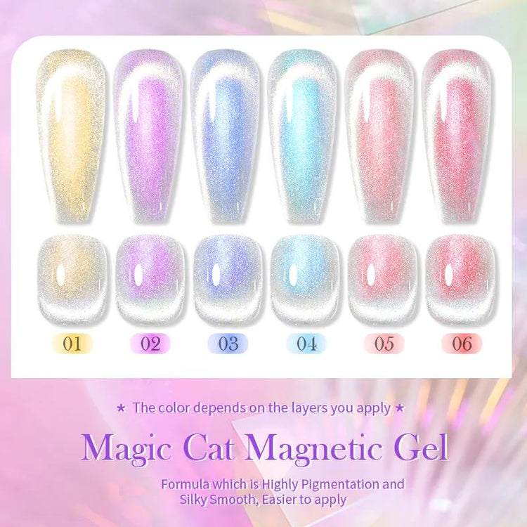 Transparent Aurora Cat Eye Magnetic Gel Born Pretty