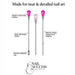 3-piece nail art tools set with spoon, spatula and pick tips for mixing, transferring and detailed nail designs
