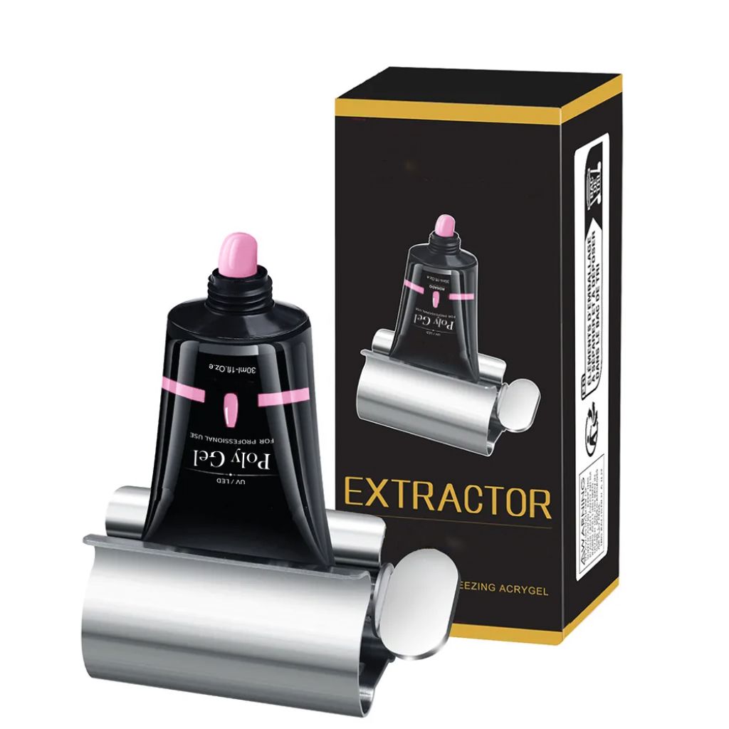 Metal tube roller squeezer extractor for polygel and acrylic gel tubes