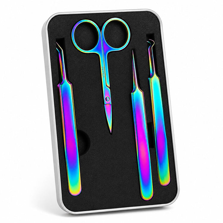 Tweezers and Scissors - 4pcs Set