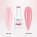 Velour Touch Rubber Base Gel - one coat vs two coats comparison