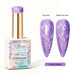 Violet Dream Aurora Pearl Gel Polish with purple pearl shimmer swatches in top coat and matte finish