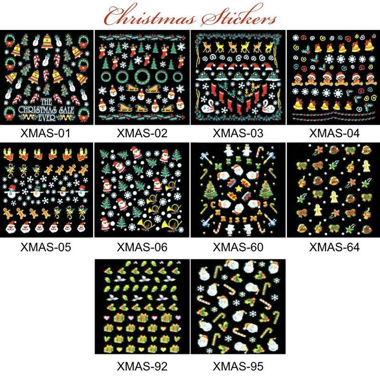 XMAS Nail Stickers - NSI Australia