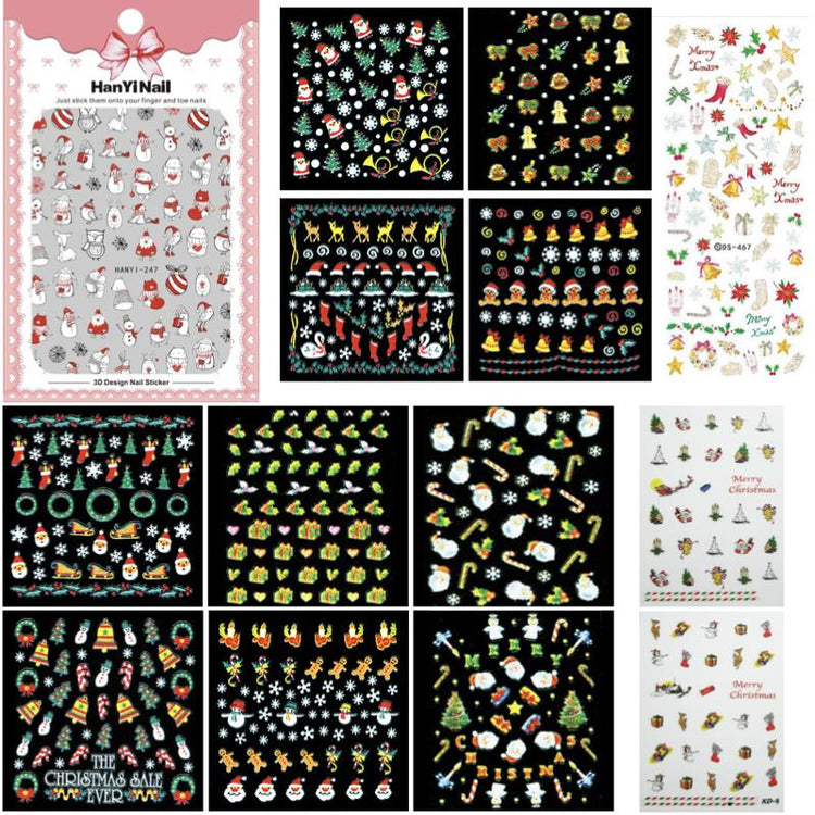 XMAS Nail Stickers - NSI Australia