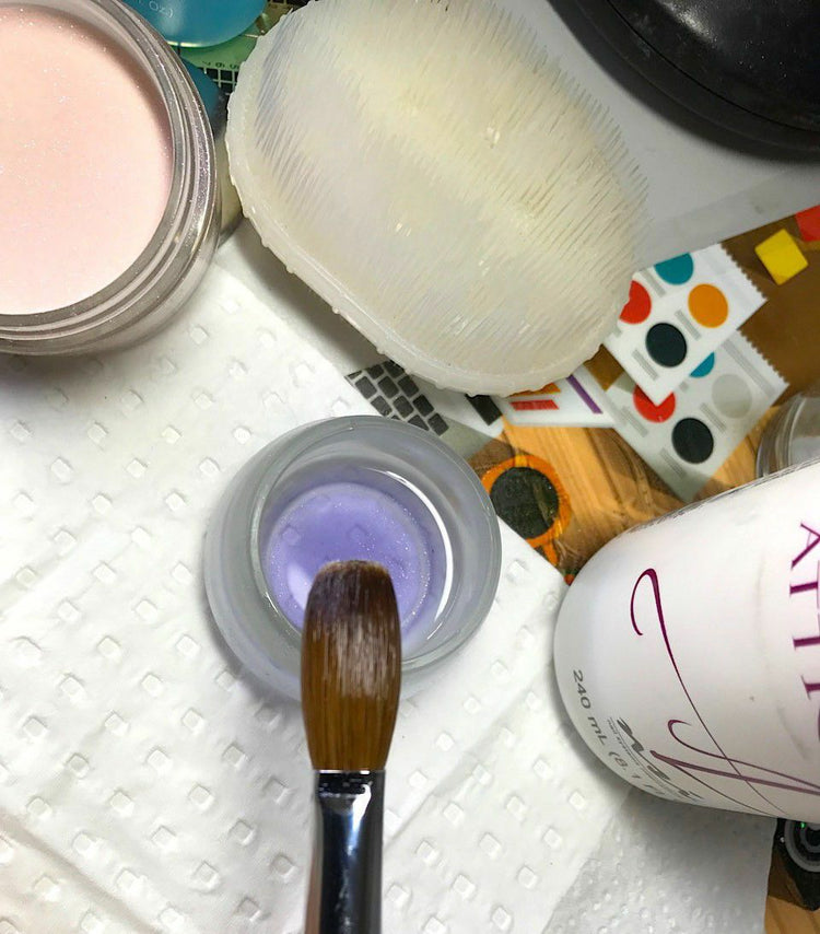 Acrylic Kolinsky Nail Brush #18 Crimped - NSI Australia