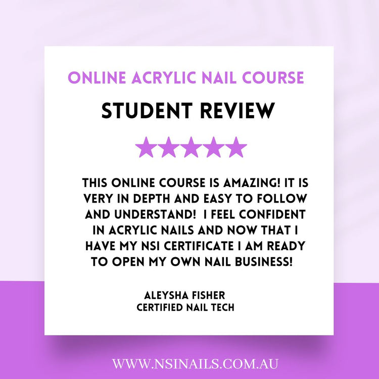 Acrylic Nail Course & Tech Certificate Online - NSI Australia