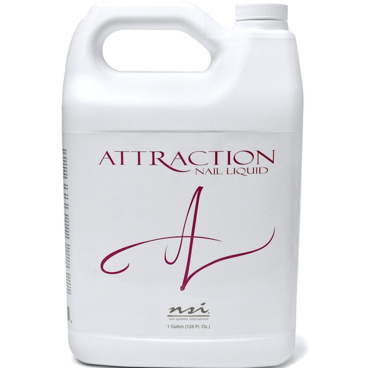 NSI Attraction Nail Liquid 1 Gallon — professional acrylic monomer, salon-size refill jug