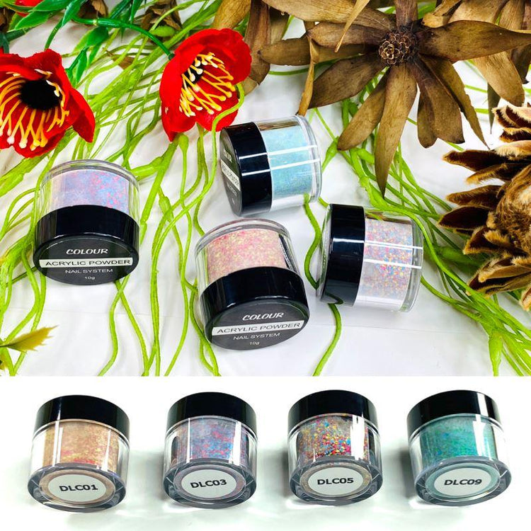 Acrylic Nail Powders ~ Galaxy Colours - NSI Australia