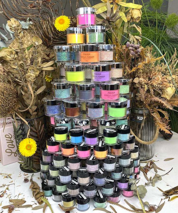 Acrylic Nail Powders ~ Glow in the Dark Collection - NSI Australia