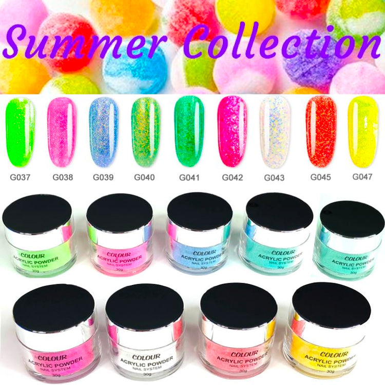 Acrylic Nail Powders ~ Summer Collection - NSI Australia