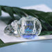 Aurora Crystal Glass Jar 10ml - Round with Diamond Lid - NSI Australia