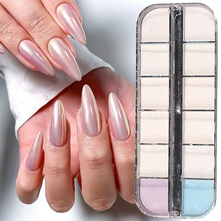 Aurora Ice Pearl Chrome Pigment Powders Tray - NSI Australia