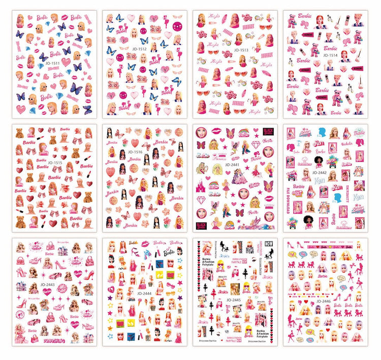 Barbie Nail Art Stickers - NSI Australia