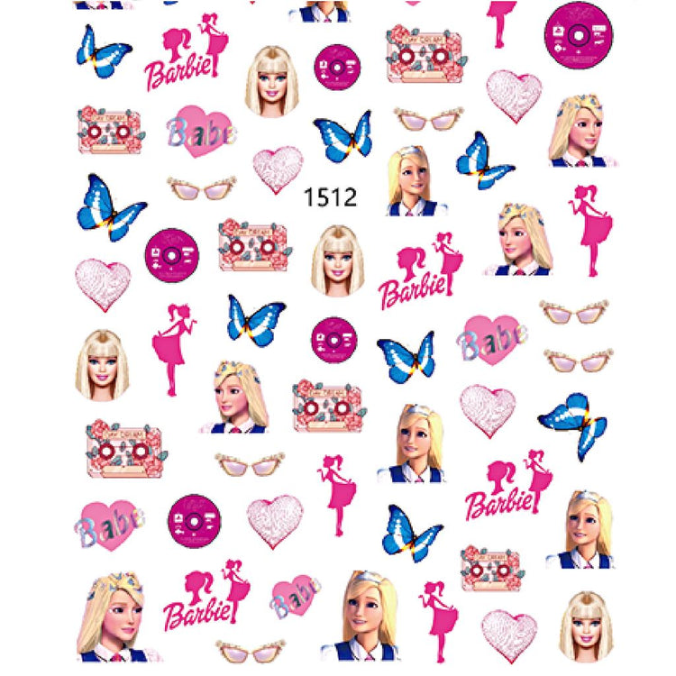 Barbie Nail Art Stickers - NSI Australia