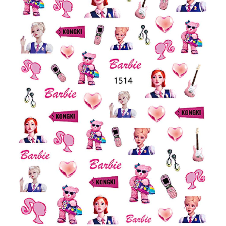 Barbie Nail Art Stickers - NSI Australia