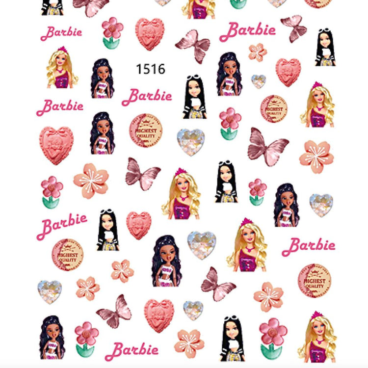 Barbie Nail Art Stickers - NSI Australia