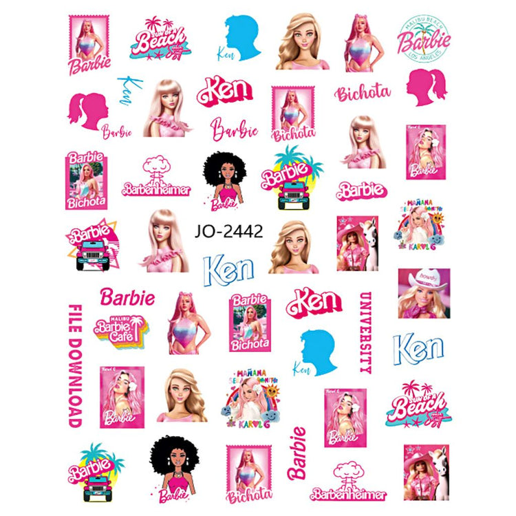 Barbie Nail Art Stickers - NSI Australia