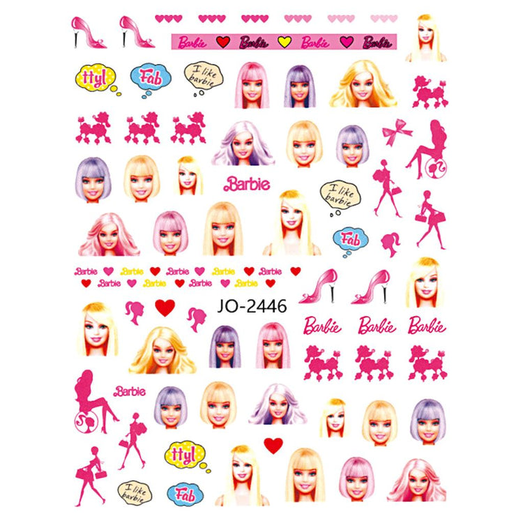 Barbie Nail Art Stickers - NSI Australia