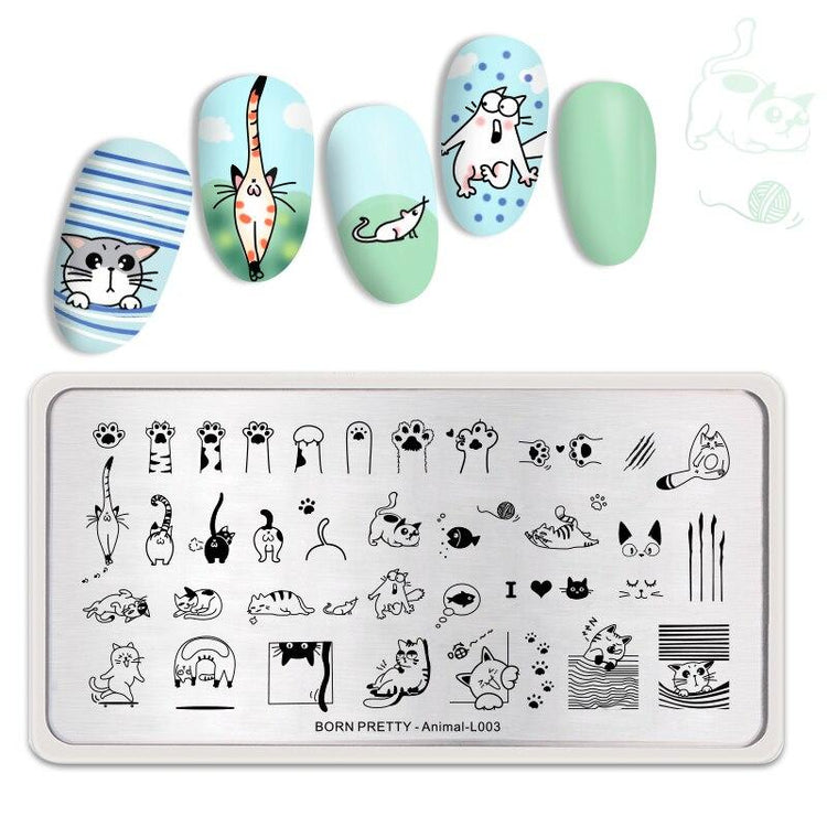 Nail Art Stamping Plates BORN PRETTY - NSI Australia