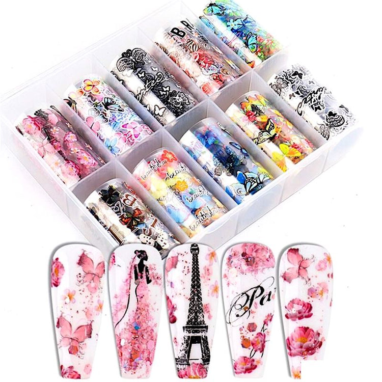 BOX Transfer Foils - Butterfly Love Paris ~ 10 ROLLS - NSI Australia