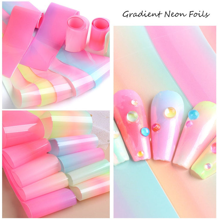 BOX Transfer Foils - Candy Neon ~ 10 ROLLS - NSI Australia