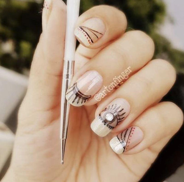 Brushes & Tools Nail Art Set 20pcs - NSI Australia