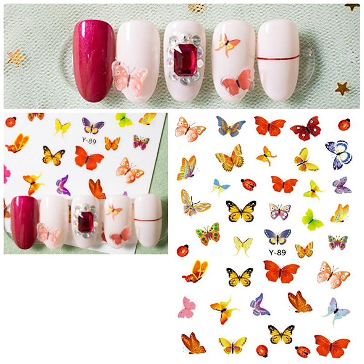 BUTTERFLIES Nail Art Stickers - NSI Australia