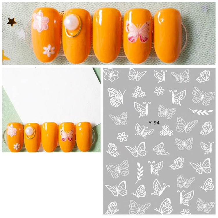 BUTTERFLIES Nail Art Stickers - NSI Australia