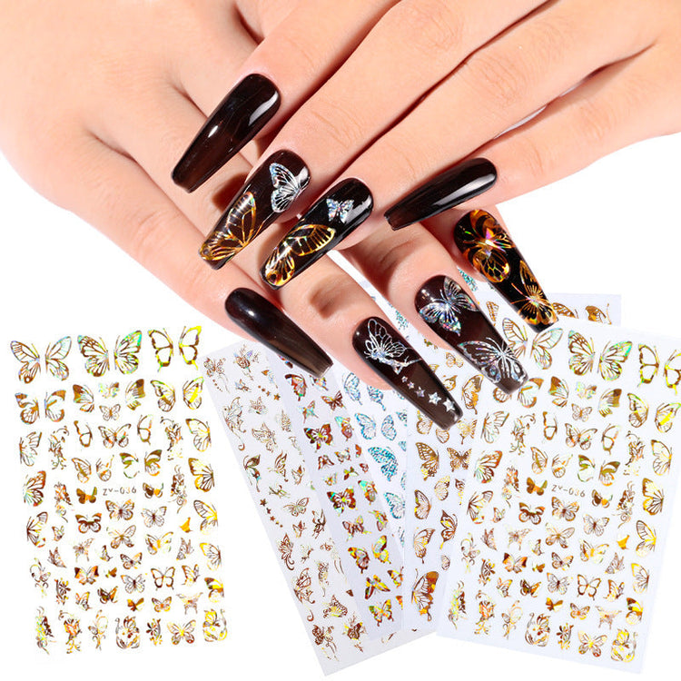 Silver Nail Art Decoration Stickers - NSI Australia