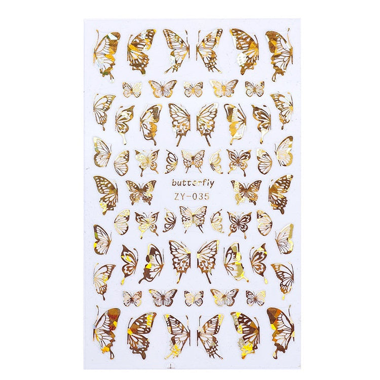 Silver Nail Art Decoration Stickers - NSI Australia