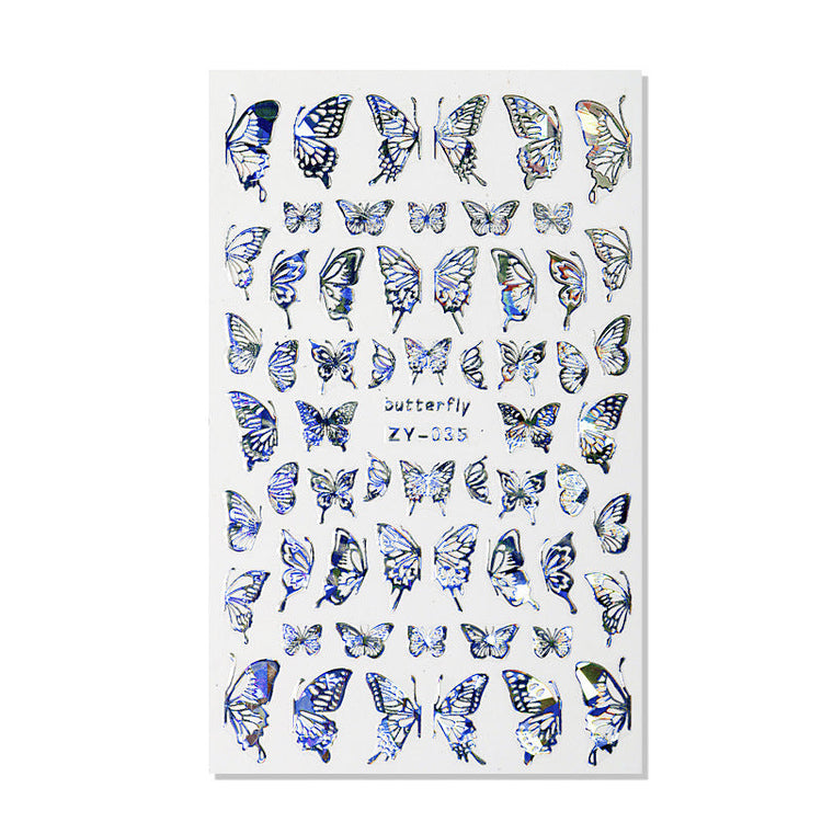 Silver Nail Art Decoration Stickers - NSI Australia