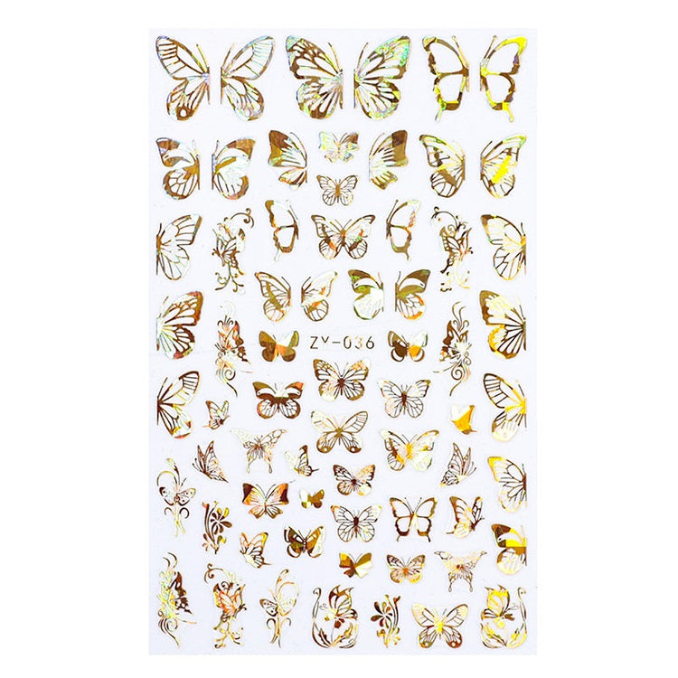 Silver Nail Art Decoration Stickers - NSI Australia