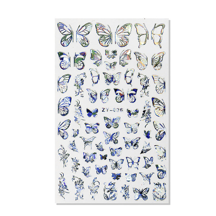 Silver Nail Art Decoration Stickers - NSI Australia