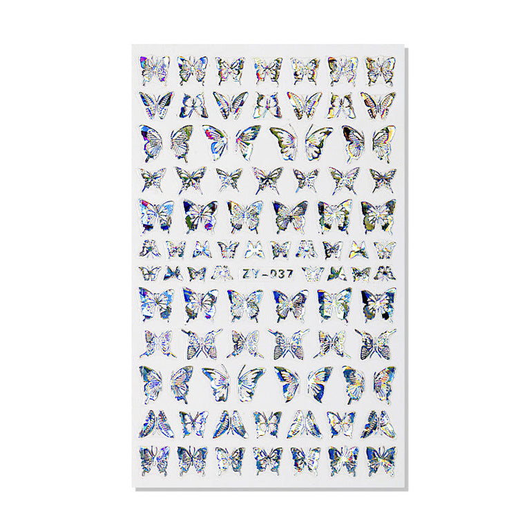 Silver Nail Art Decoration Stickers - NSI Australia