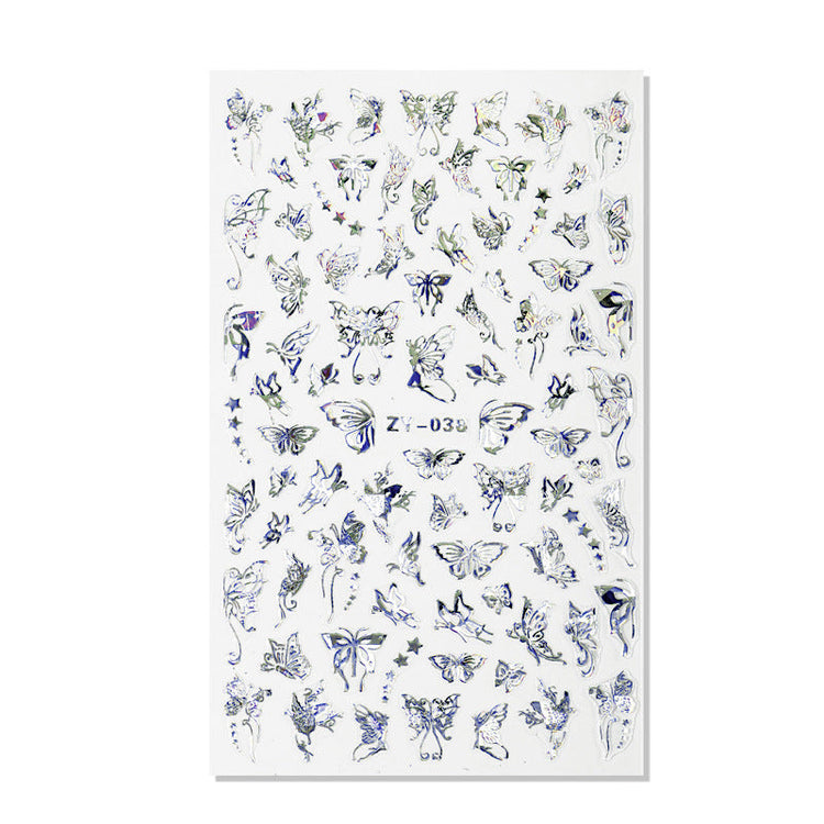 Silver Nail Art Decoration Stickers - NSI Australia